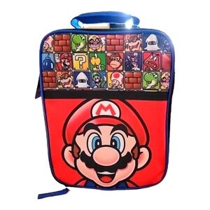 Super Mario Lunch Box Multi Character Block Design Insulated Lunch‎ Bag Tote